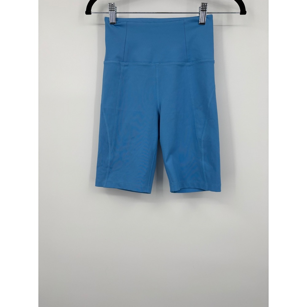 Girlfriend Collective High Rise Bike Shorts Blue Athletic Workout Size s